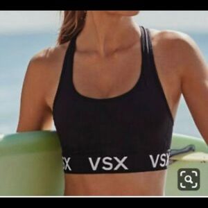 EUC‼️VSX BLACK RACERBACK SPORTS BRA SZ: L